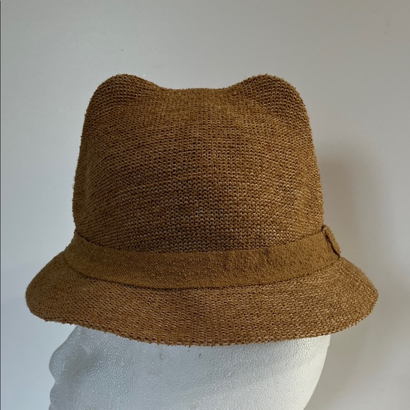 Zara Raffia Girls Cat Ear Hat EUC - Picture 1 of 7